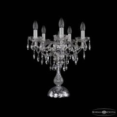 Настольная лампа декоративная Bohemia Ivele Crystal 1415 1415L/5/141-47 Ni
