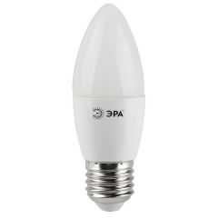 Лампа светодиодная Эра E27 7W 2700K свеча матовая LED B35-7W-827-E27