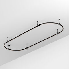 Трек ART-APRIORI-OVAL-ROD-200-3000x1000 (BK) ( Arlight , IP20 Металл, 3 года)