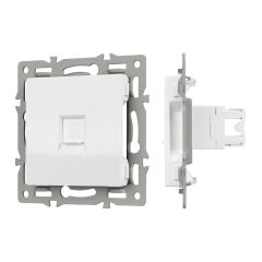 Механизм компьютерной розетки SCT-MPC1-PL-WH (RJ-45, CAT6) ( Arlight , -)