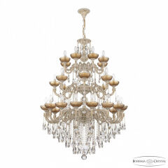 Подвесная люстра Bohemia Ivele Crystal AL7901 AL79101/16+8+8/300/3d B WMG P Amber/M-1F