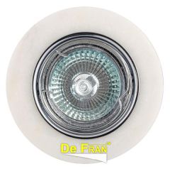 Точечный светильник De Fran FT 833 w "Под камень" хром + белый MR16 1 x 50 вт