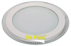 Точечный светильник De Fran FT 910 LED W светодиодный с ПРА и LED, 600Лм белый, матовое стекло, спектр теплый белый 3000К LED 1 x 6 вт