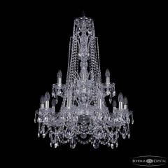 Подвесная люстра Bohemia Ivele Crystal 1411 1411/10+5/240/XL-94/2d Ni