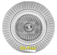 Точечный светильник De Fran FT 9943 Al "Круг с алмазной нарезкой" алюминий MR16 1 x 50 вт