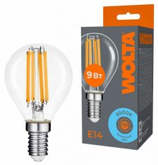 Лампа светодиодная Wolta WF-G45-9W6KE14