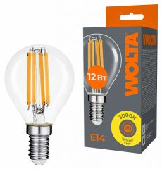 Лампа светодиодная Wolta WF-G45-12W3KE14
