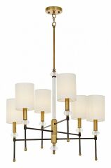 Люстра на штанге Lumina Deco RODEZIO LDP 1229-6-NF MD