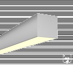  6063 Линейный светильник LINE5050П БЕЗ БП (Anod/2500mm/LT70 — 3K/82W)