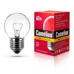 Лампа накаливания Camelion E27 60W 60/D/CL/E27 8973
