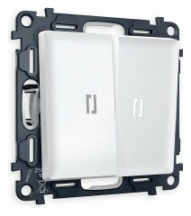 Выключатель проходной двухклавишный с подсветкой Ambrella Volt Quant MA124035