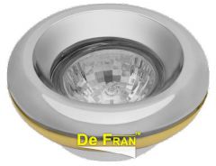 Точечный светильник De Fran FT 303 неповоротный хром + золото MR16 1 x 50 вт