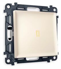 Выключатель одноклавишный с подсветкой без рамки Ambrella Volt Quant MA322010