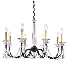 Подвесная люстра Newport АНАСТАСИЯ 3978/C black+brass