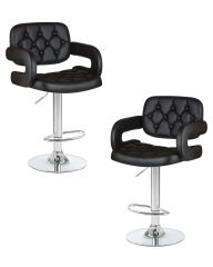 Набор 2 шт Стул барный Dobrin TIESTO, чёрный