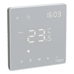  Systeme Electric ARTGALLERY ТЕРМОСТАТ Wi-Fi электронный для теплого пола, 16A, в сборе, БЕЛЫЙ