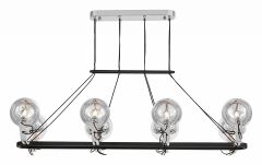 Подвесная люстра Lumina Deco MARSEO LDP 9110-8-PR BK+CHR