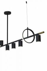 Люстра на штанге AM-Group AM438 BK