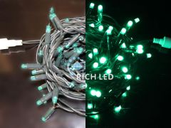 Гирлянда Rich LED 10 м, 24В, ЗЕЛЕНЫЙ, зеленая резина