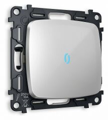 Выключатель одноклавишный с подсветкой без рамки Ambrella Volt Quant MO402020