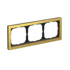  Systeme Electric ARTGALLERY PURE 3-постовая РАМКА, МЕТАЛЛ ЗОЛОТО