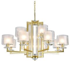 Подвесная люстра Newport ALEXANDRA 4408+4/C mat.gold