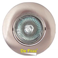 Точечный светильник De Fran FT 203 SN "Поворотный в центре" сатин-никель MR16 1 x 50 вт