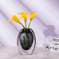 Ваза Cloyd ZANNY Vase / выс. 17 см - сер. стекло (арт.50050)