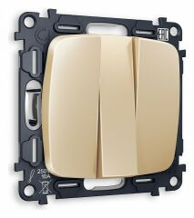 Выключатель трехклавишный без рамки Ambrella Volt Quant MO605010