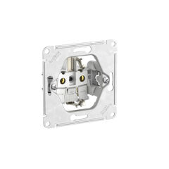  Schneider Electric GLOSSA РОЗЕТКА с заземлением со шторками, 16А, в сборе, быстрозажим. клем., БЕЛЫЙ