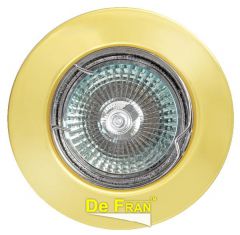 Точечный светильник De Fran FT 9240 G неповоротный золото MR11 1 x 35 вт