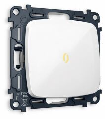 Выключатель одноклавишный с подсветкой без рамки Ambrella Volt MO MO102010