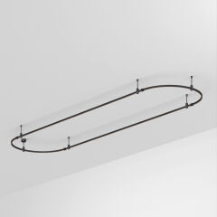 Трек ART-APRIORI-OVAL-ROD-200-4000x1000 (BK) ( Arlight , IP20 Металл, 3 года)