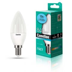 Лампа светодиодная Camelion E14 10W 4500K LED10-C35/845/E14 13561