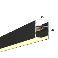  6063 Линейный светильник LINE 3535 (RAL9005/3000mm/LT70 — 3K/43W)