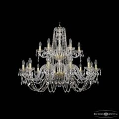Подвесная люстра Bohemia Ivele Crystal 1402 1402/12+6/360/2d G
