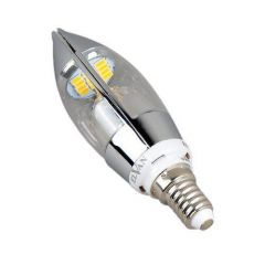 Лампа светодиодная Elvan E14 5W 3000K прозрачная E14-5W-3000K-Q68-SL
