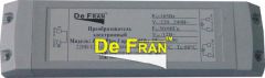 Трансформатор De Fran ZORN Plus3 105w art.1 с защитой от короткого замыкания, скачков напряжения и перегрева