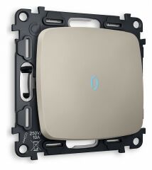 Выключатель одноклавишный с подсветкой без рамки Ambrella Volt Quant MO362020