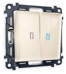 Выключатель проходной двухклавишный с подсветкой Ambrella Volt Quant MA304040