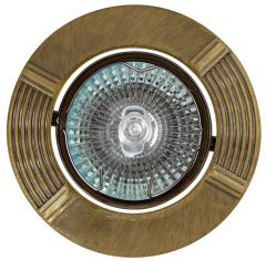 Точечный светильник De Fran FT 158 GAB "Поворотный в центре" зеленое античное золото MR16 1 x 50 вт