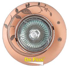 Точечный светильник De Fran A031 "Поворотный в центре" медь MR16 1 x 50 вт