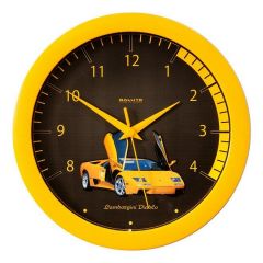 Салют Настенные часы (28.2x4 см) П-Б2-348 Ламборджини