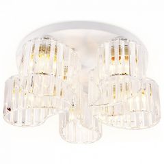 Накладной светильник Ambrella Light Traditional 1 TR5201/5 WH/CL белый/прозрачный E27/5 max 40W D500*180