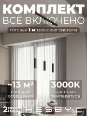 Комплект трековый Hesby Lighting Skylite №12 HSBL_kompl_S012_NI1B3K