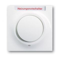 Лицевая панель ABB Impuls выключателя одноклавишного с подсветкой маркировкой HNS альпийский белый 2CKA001753A6588
