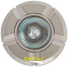Точечный светильник De Fran 16161 GQ "Круг 5 долей" сатин-никель + хром MR16 1 x 50 вт