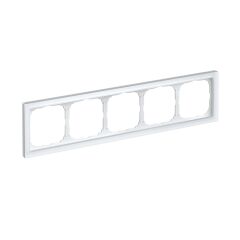  Systeme Electric ARTGALLERY PURE 5-постовая РАМКА, МАТОВОЕ ОРГАНИЧЕСКОЕ СТЕКЛО БЕЛЫЙ