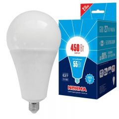 Лампа LED сверхмощная (UL-00005614) Volpe E27 55W (450W) 4000K матовая LED-A140-55W/4000K/E27/FR/NR