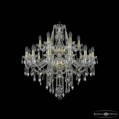 Подвесная люстра Bohemia Ivele Crystal 1415 1415/12+6/300/2d G